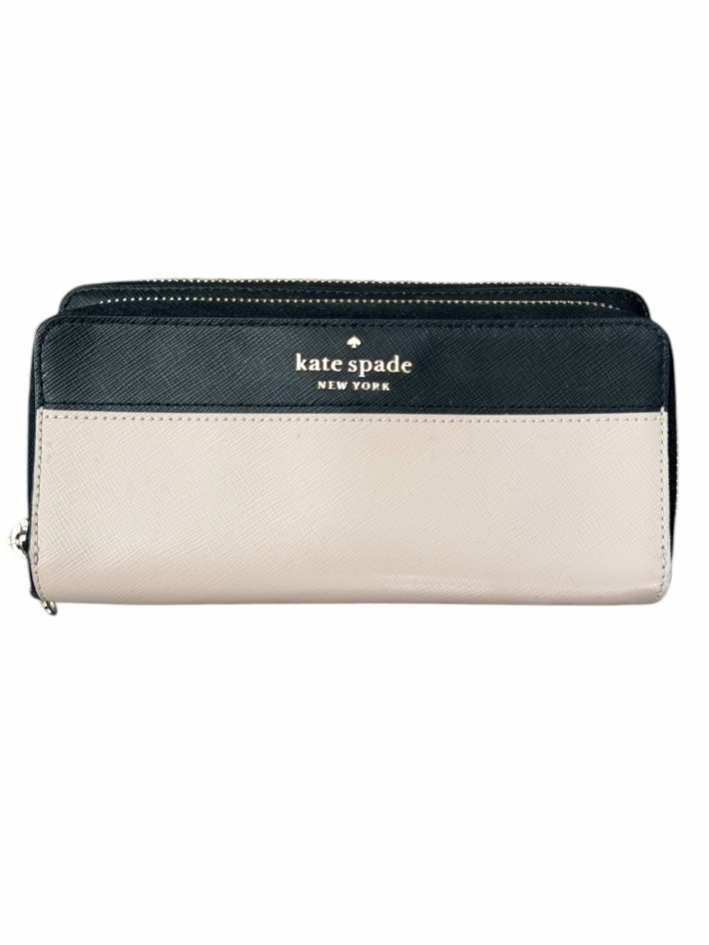 Kate Spade Staci Color Block Continental Two-Toned Double Zip Large Wallet